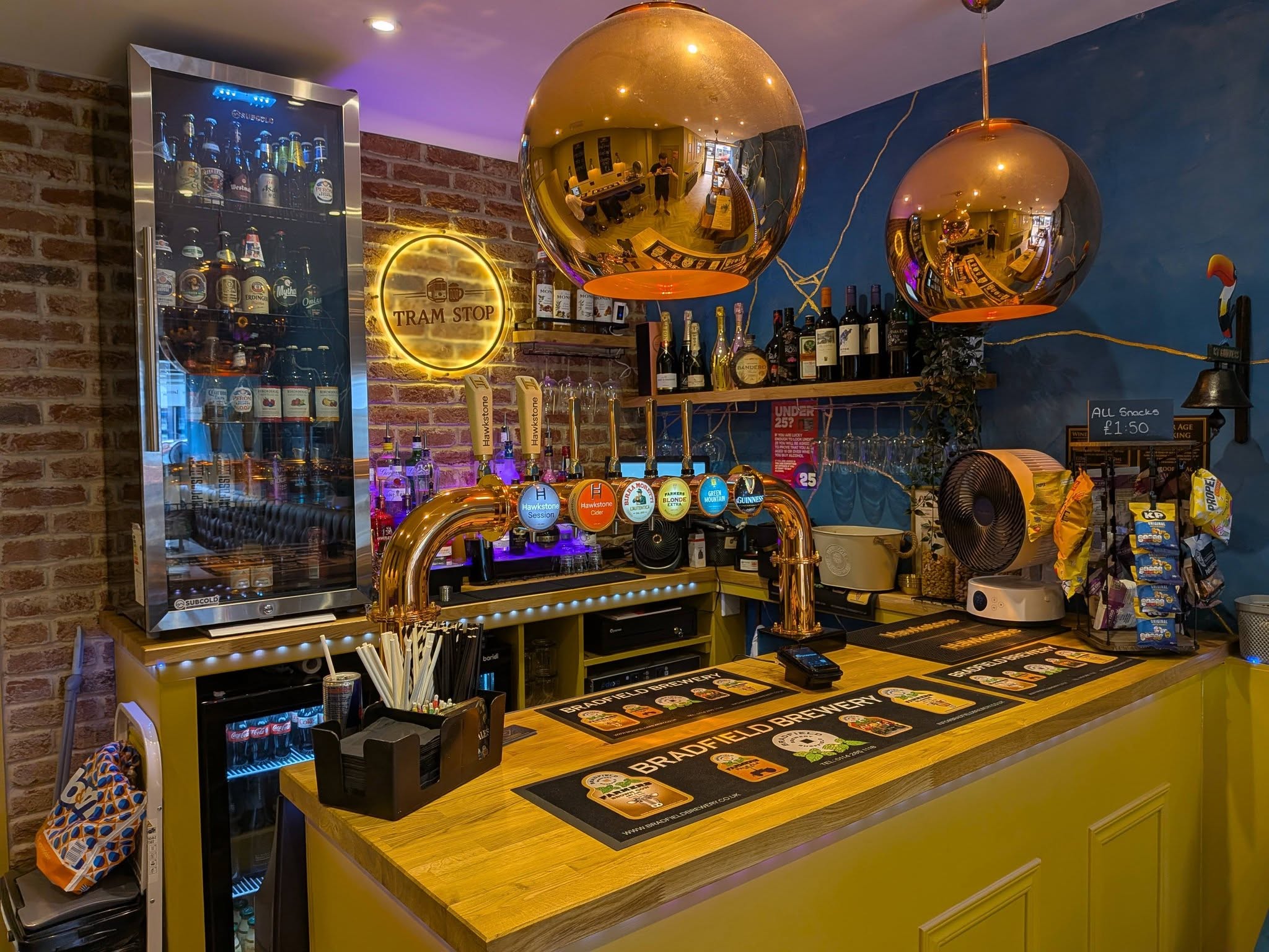 Inside the Tram Stop bar